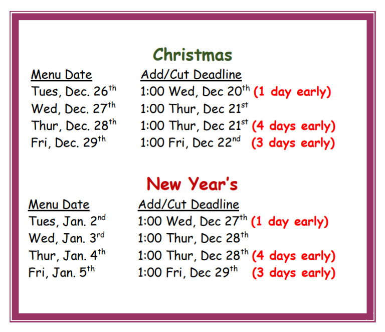 2023 Holiday Schedule 1 768x662 